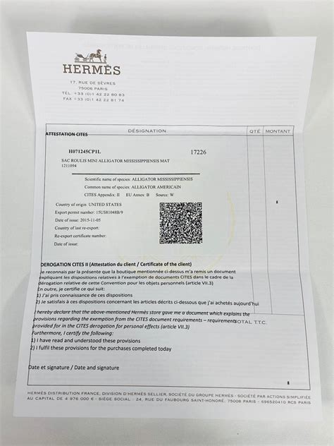 hermes cites certificate|hermes ostrich cites certificate.